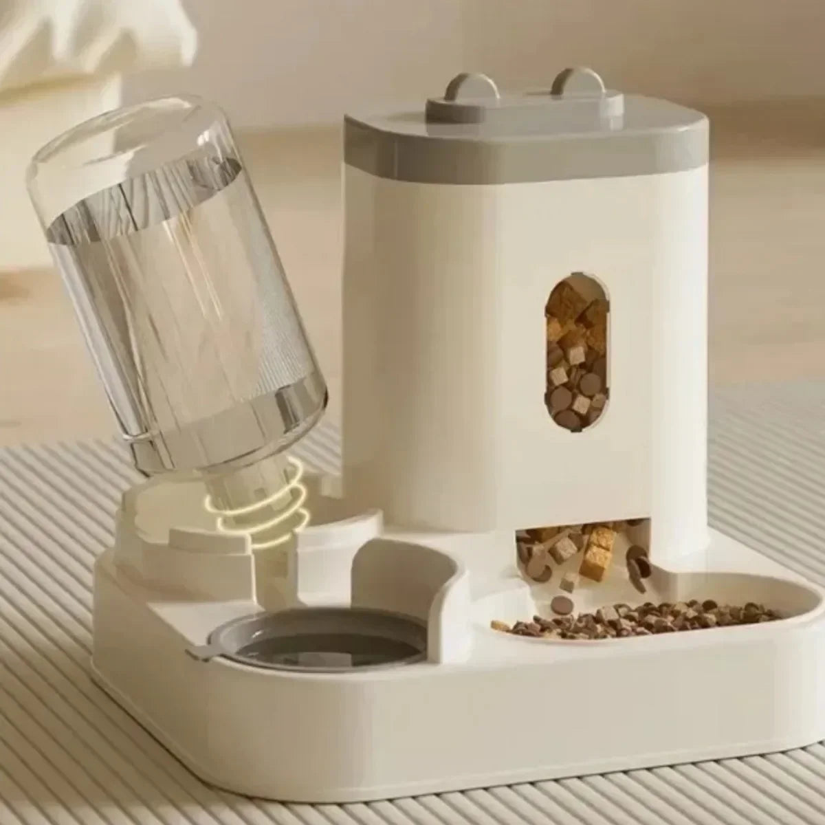 2-in-1 Gravity Feeder & Waterer Station
