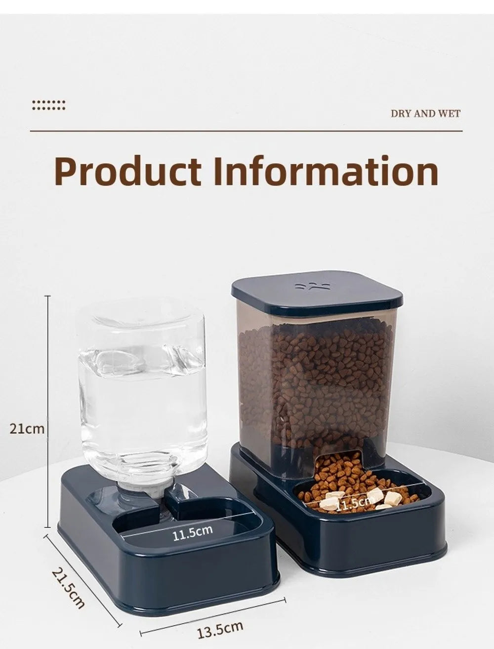 Compact Gravity Feeder & Waterer — 1.2/1.5L