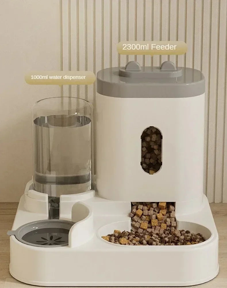 2-in-1 Gravity Feeder & Waterer Station
