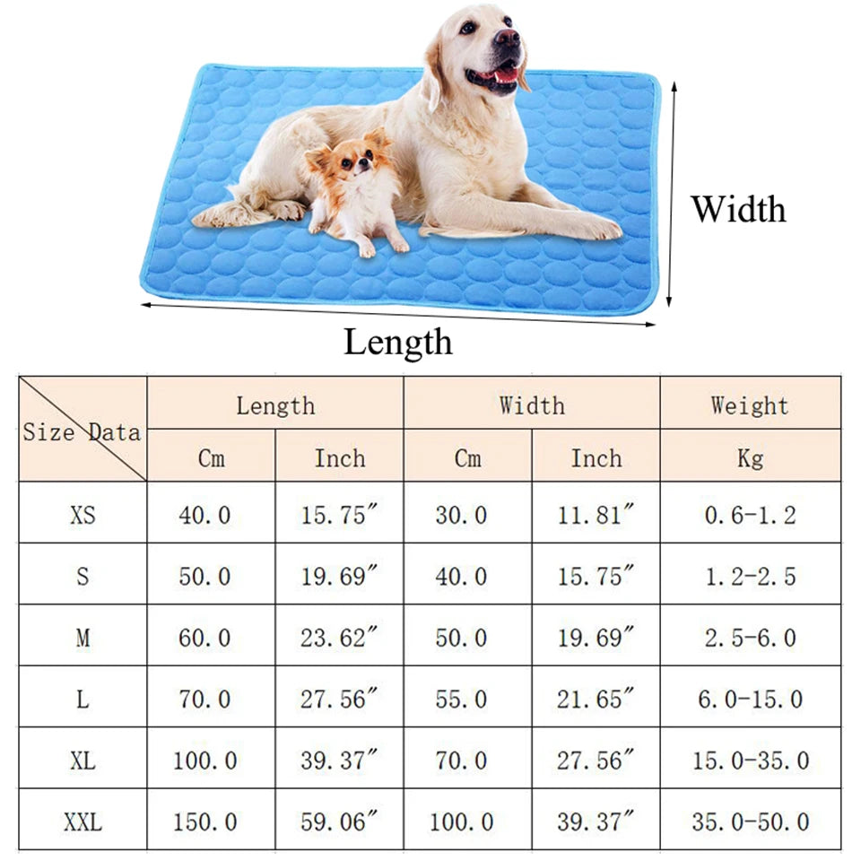 Cooling Gel Pet Mat — Pressure-Activated, No Refrigeration Needed