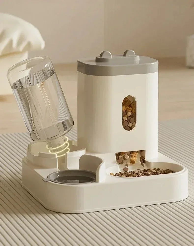 2-in-1 Gravity Feeder & Waterer Station