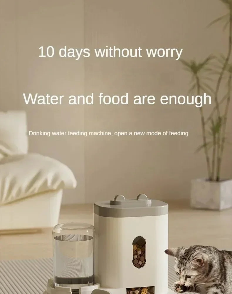2-in-1 Gravity Feeder & Waterer Station